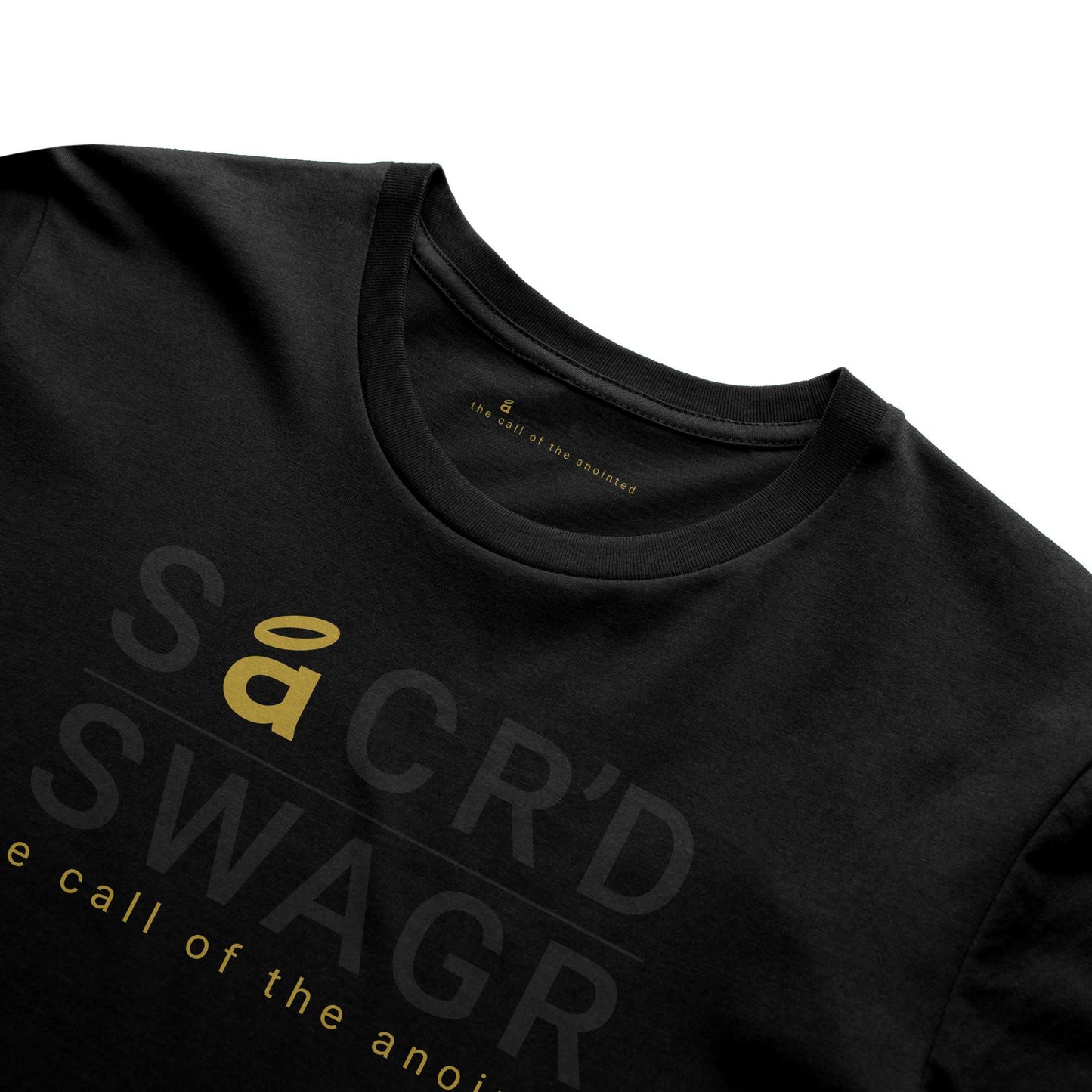 Sacr'd Swagr Essential Tee – Black on Black